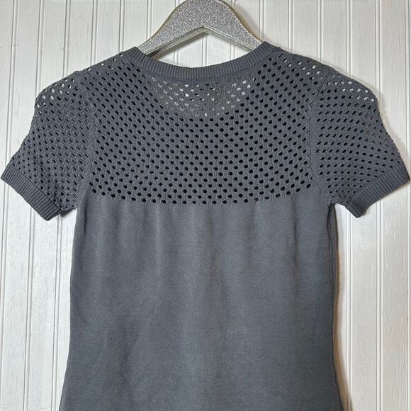 Milly Yulia Net Dress in Gray - Picture 5 of 8